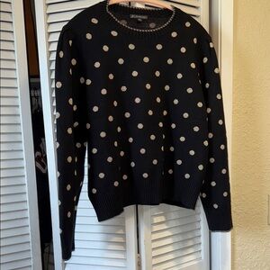 Black and Gold Polka Dot Sweater